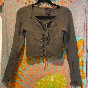 Long sleeve crop top